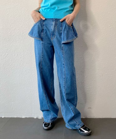 Ruffle Jeans #250420